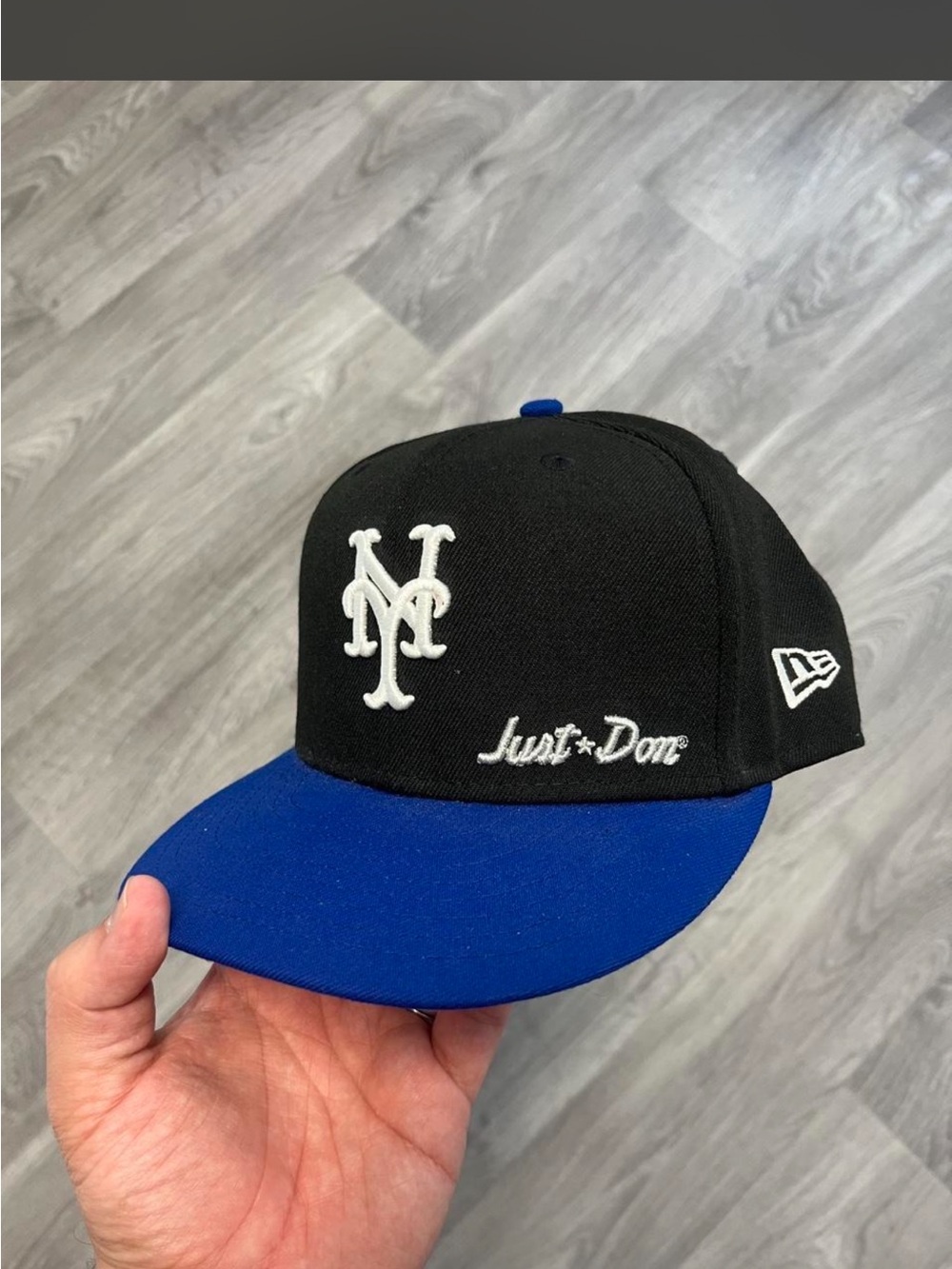 New Era x Just Don Black & Blue MLB fitted METS  Hat